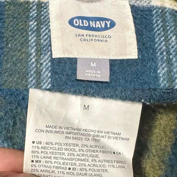 Old Navy Cape Jacket Women’s Size Medium Plaid Lined Layering Coat - Picture 6 of 6